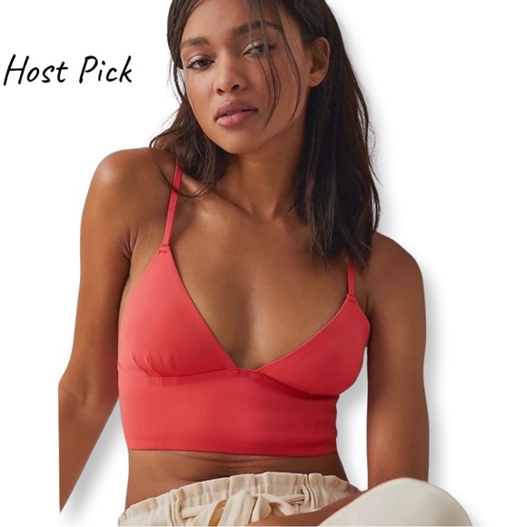 Free People Other - Free People Sage Longline Neo Bralette in Cayenne NWT